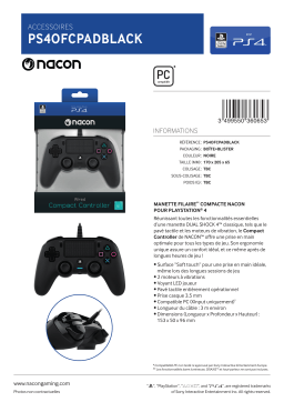 Nacon Manette Compacte Noire Manette Product fiche