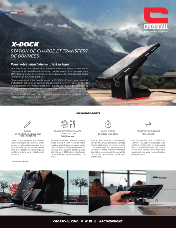 Product information | Crosscall Station de chargement X-Dock 2 Chargeur secteur Product fiche | Fixfr