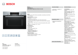 Bosch CMA583MS0 SERIE 4 Micro ondes encastrable Product fiche