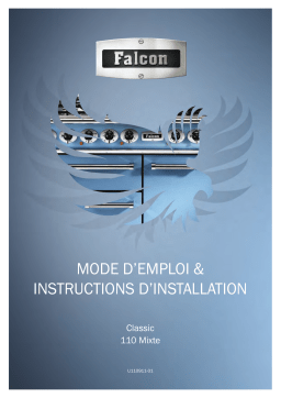 Falcon CLASSIC110 NOIR CHRM Piano de cuisson mixte Owner's Manual