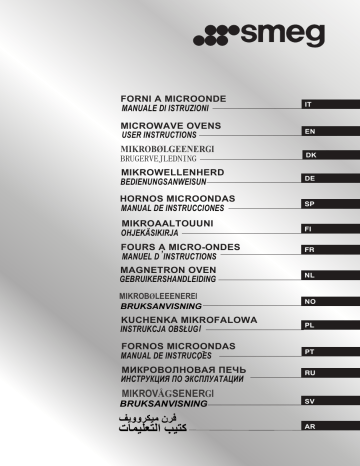 Manuel du propriétaire | Smeg FMI425X Micro-ondes encastrable Owner's Manual | Fixfr