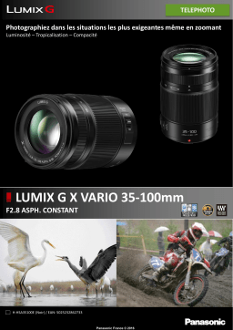 Panasonic 35-100mm F2.8 ASPH. CONSTANT Objectif pour Hybride Product fiche