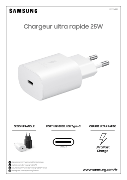 Samsung Ultra rapide 25W USB-C Blanc Chargeur secteur Product fiche