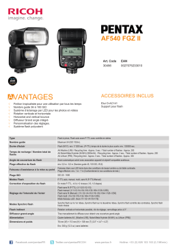 Pentax AF-540 FGZ II Flash Product fiche