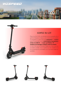 Wispeed SUV1000 Trottinette électrique Product fiche