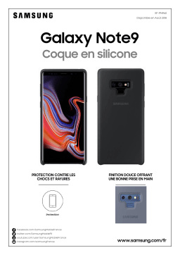 Samsung Note 9 Silicone noir Coque Product fiche