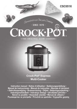 CROCK POT Express programmable 5.6 l CSC051X-01 Multicuiseur Manuel du propriétaire