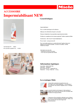 Miele 250ml Imperméabilisant Product fiche