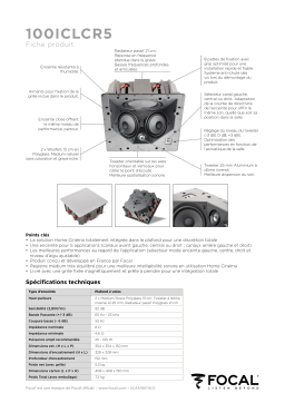 Focal 100 IC LCR5 Enceinte encastrable Product fiche