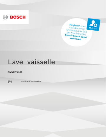Manuel du propriétaire | Bosch SMV2ITX18E Lave vaisselle tout intégrable Owner's Manual | Fixfr