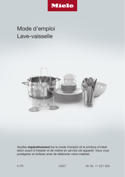 Miele G 5072 Vi Lave vaisselle tout intégrable Owner's Manual