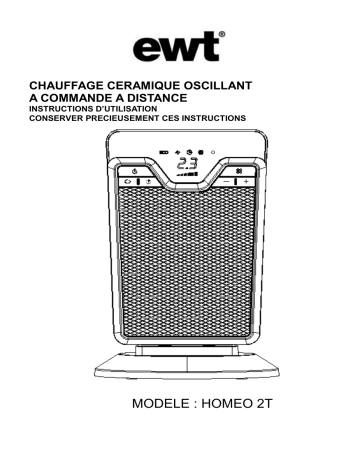 Manuel du propriétaire | EWT HOMEO2T Chauffage soufflant Owner's Manual | Fixfr