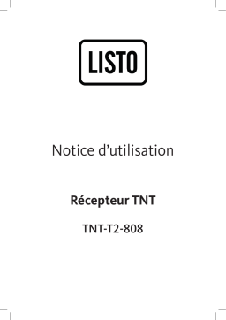 Listo TNT-T2-808 Décodeur TNT Owner's Manual