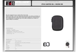 TNB Cartes SD et micro SD Etui Product fiche