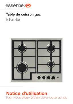 Essentielb ETG 45i Table gaz Owner's Manual