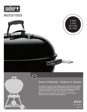 Manuel du propriétaire | Weber Master Touch GBS E-5750 Charcoal Grill57 Barbecue charbon Owner's Manual | Fixfr