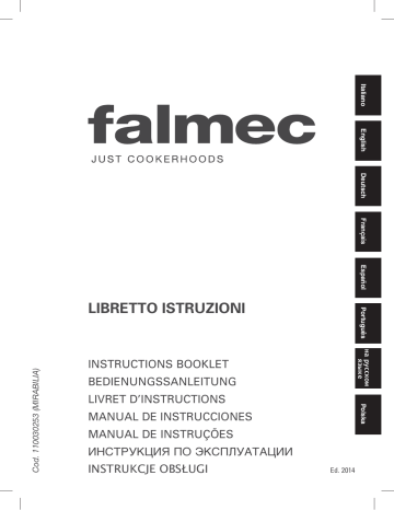 Owner's manual | Falmec ELEKTRA2481 Hotte décorative îlot Manuel du propriétaire | Fixfr