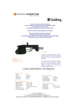 Goldring E2 Cellule platine Product fiche