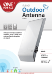 One For All SV9450 Antenne int&eacute;rieure Product fiche