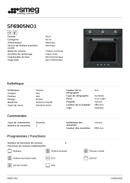 Smeg SF6905NO1 Four encastrable Product fiche