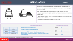 Oplite GTR CHASSIS Support Product fiche