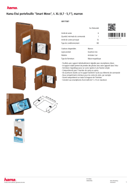 Hama Universel Taille XL marron Etui Product fiche