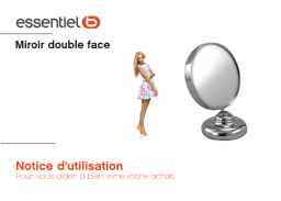 Essentielb Rond double face Miroir Owner's Manual