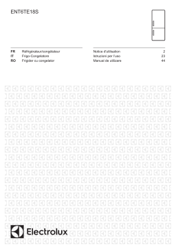 Electrolux ENT6TE18S Réfrigérateur 2 portes encastrable Manuel du propriétaire