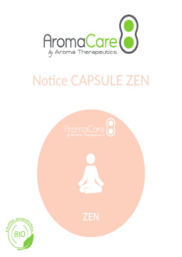 Aromacare Zen Capsule parfum Owner's Manual