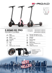 E-Road M2 Pro Noire Trottinette &eacute;lectrique Product fiche