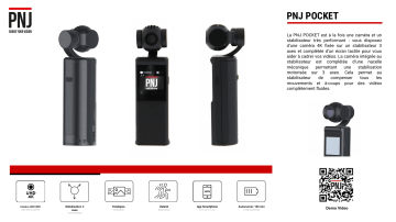 Product information | PNJ Pocket vlog Caméra sport Product fiche | Fixfr