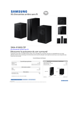 Samsung SWA-9100S Kit enceinte surround Product fiche