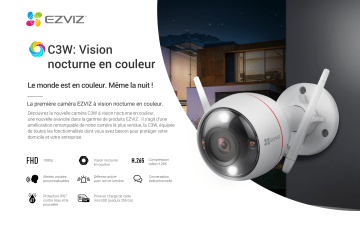 Product information | Ezviz C3W Color Night Vision Caméra bullet Product fiche | Fixfr