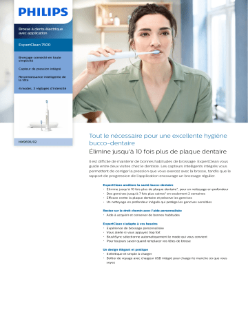 Product information | Philips HX9691/02 Brosse à dents électrique Product fiche | Fixfr