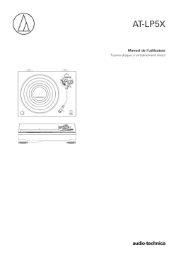 Audio Technica AT-LP5X Platine vinyle Owner's Manual