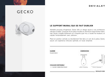 Product information | Devialet Gecko Phantom II Support enceinte Product fiche | Fixfr