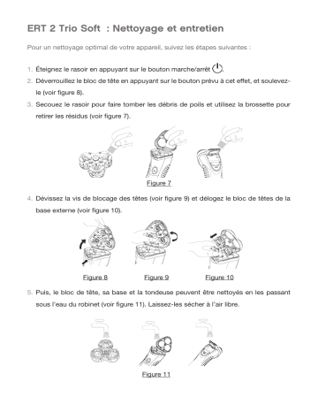 Manuel du propriétaire | Essentielb ERT 2 Trio Soft Rasoir électrique Owner's Manual | Fixfr