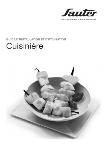 Manuel du propriétaire | Sauter SCI1713T Cuisinière induction Owner's Manual | Fixfr