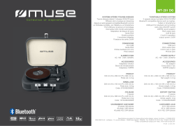 Muse M-201 DG Platine vinyle Product fiche