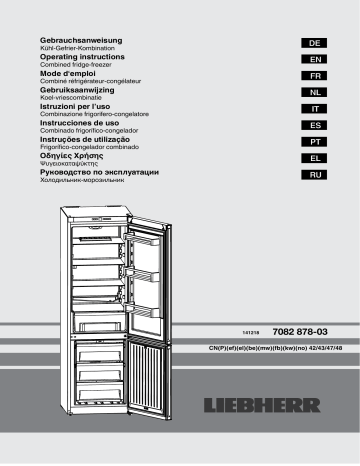 Manuel du propriétaire | Liebherr CNPEF4813-22 Réfrigérateur combiné Owner's Manual | Fixfr