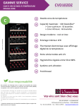 La Sommeliere CVD102DZ Cave &agrave; vin de service Product fiche