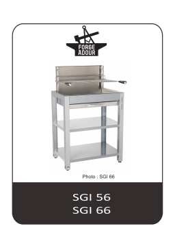 Forge Adour Inox SGI56 pour Gril 56 Chariot gril Owner's Manual