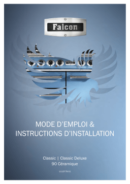 Falcon DELUX90 VIT CREM/LAIT Piano de cuisson vitrocéramique Owner's Manual