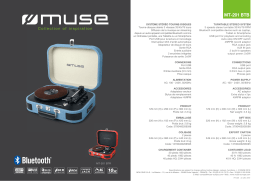 Muse M-201 BTB Platine vinyle Product fiche