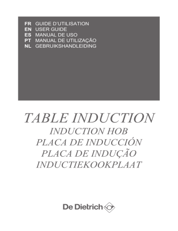 Manuel du propriétaire | De Dietrich DPI7688XT Table induction Owner's Manual | Fixfr