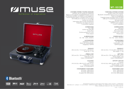 Muse MT-103 GD Platine vinyle Product fiche