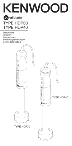 Manuel du propriétaire | Kenwood HDP306WH Mixeur Owner's Manual | Fixfr