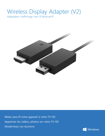 Product information | Microsoft HDMI Wireless Display adapter v2 Passerelle multimédia Product fiche | Fixfr