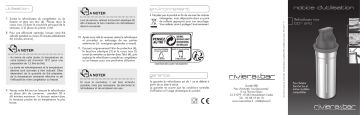Manuel du propriétaire | Riviera Et Bar Refroidisseur inox thé glacé Sencha'Ice Refroidisseur Owner's Manual | Fixfr