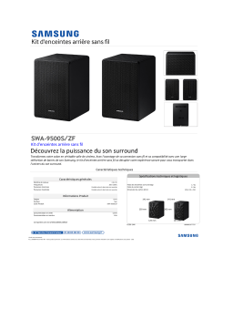 Samsung SWA-9500S Kit enceinte surround Product fiche